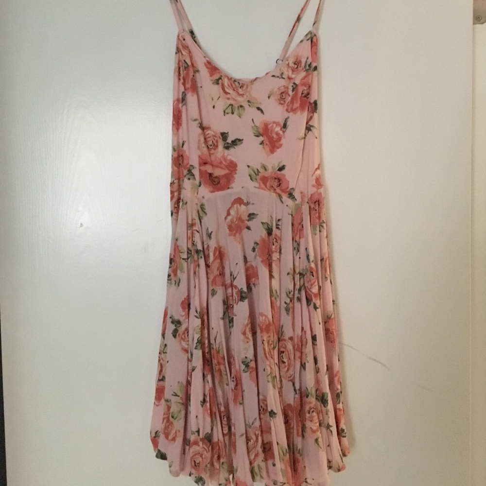 Pink floral ballerina type dress